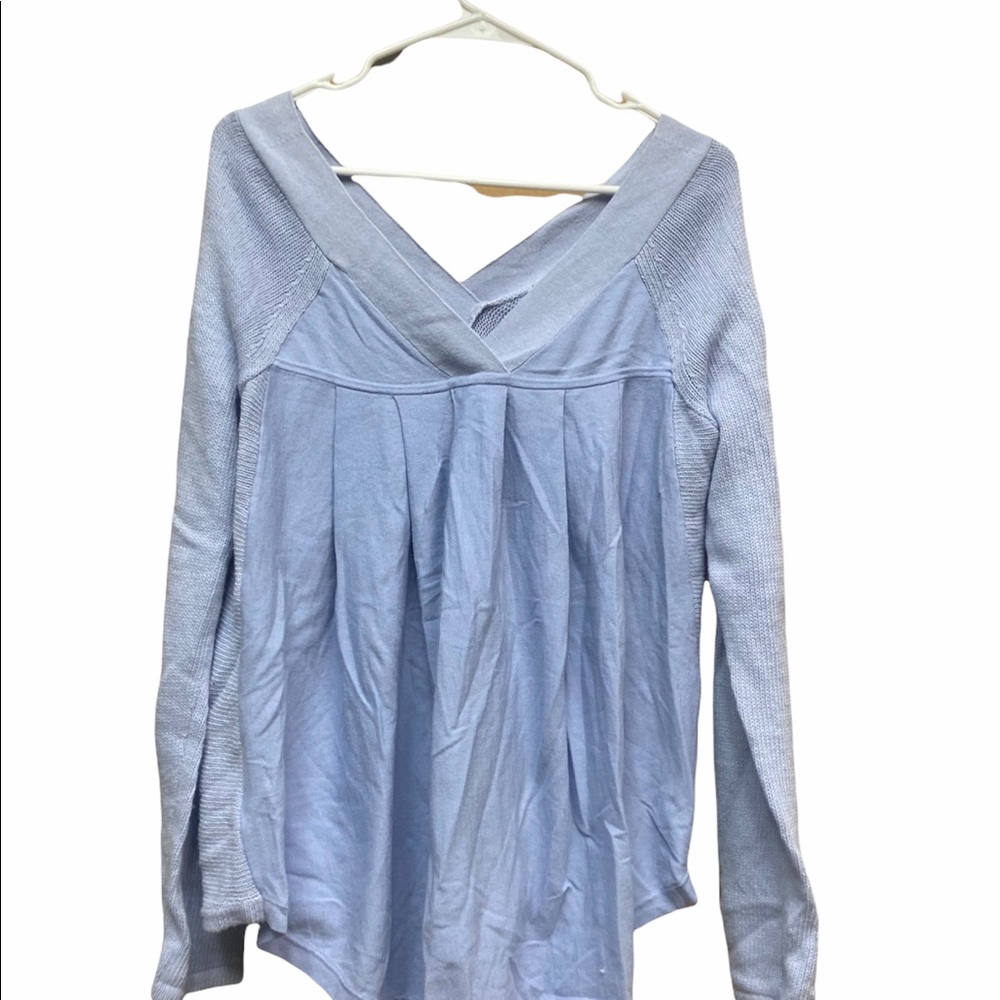 Anthropologie Knitted & Knotted Double V Neck - Picture 6 of 10